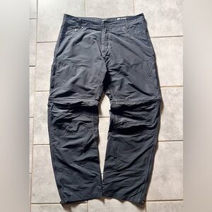 Kuhl Liberator Convertible Pants Stealth Zip-Off Shorts Gray Men's